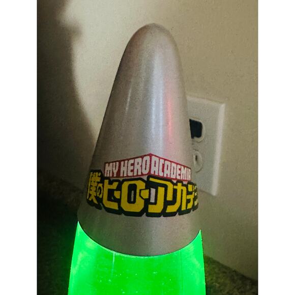 My Hero Academia Deku motion lamp lava lamp character Izuku Midoriya Green light - Picture 2 of 10